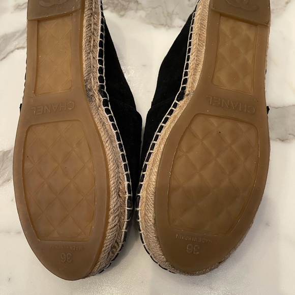 Chanel espadrilles 36 black suede - Picture 3 of 3